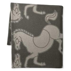 New Forest Lambswool Blanket, 90" X 90", Raven