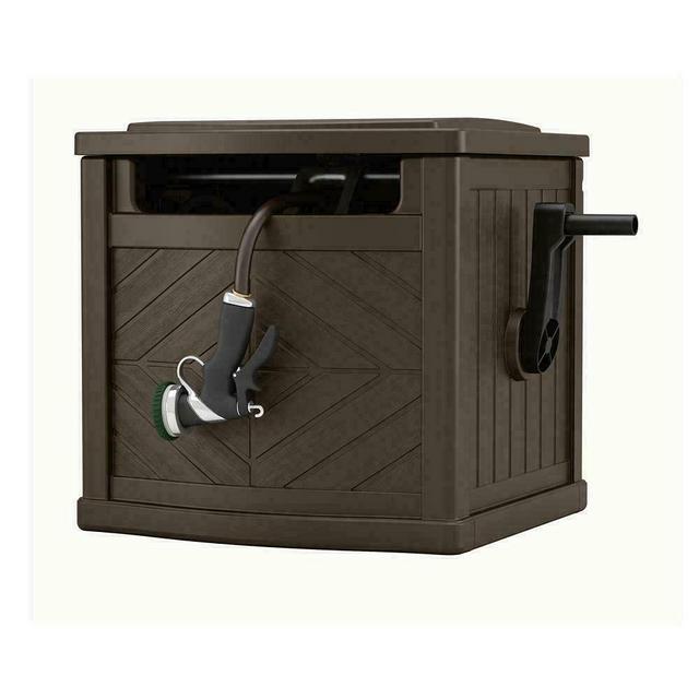 WWX Garden Water Leader Hose Reel Storage Box Organizer Holder Hideaway CartNEW
