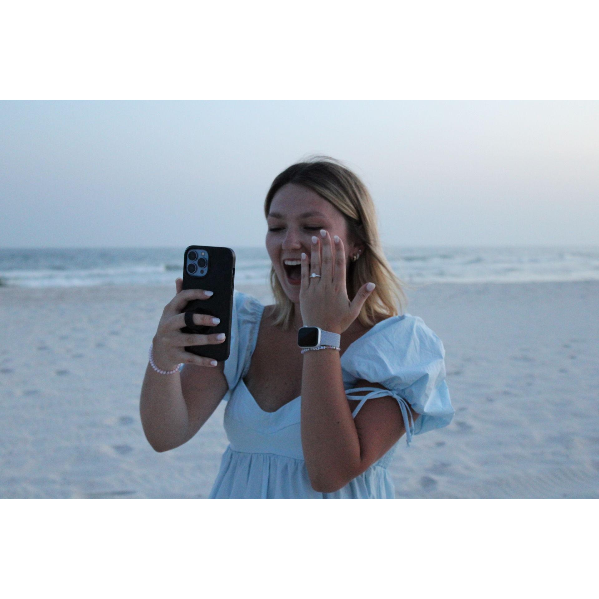 Right after Tyler proposed!