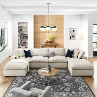 Commix 6-Piece Sectional Sofa with Ottoman