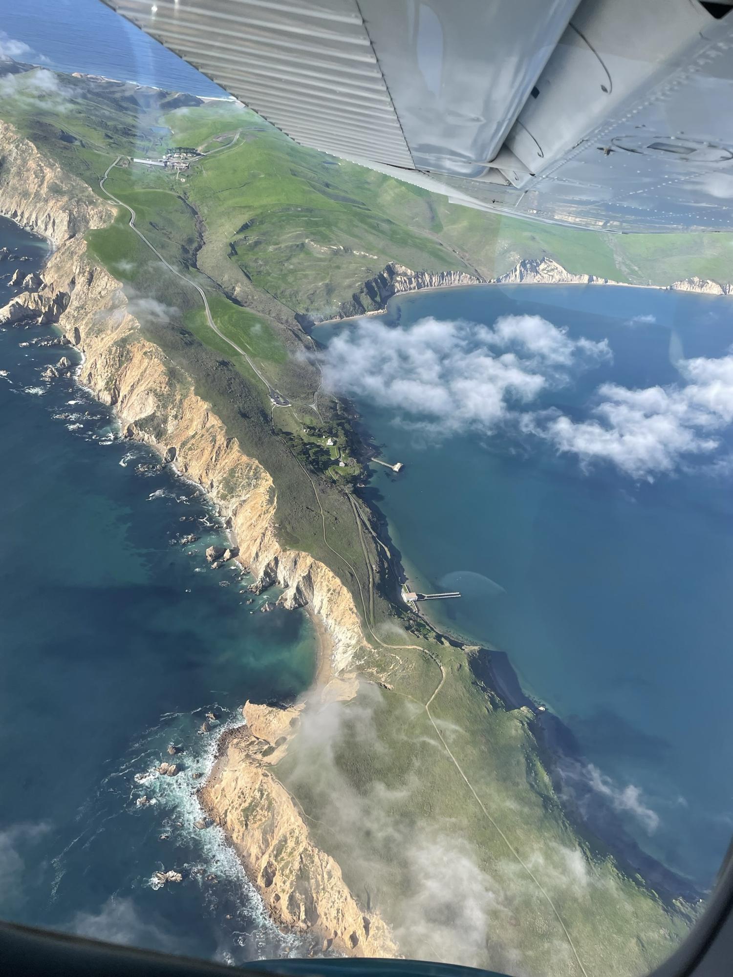 One of Colton's groomsmen, Kenny, took us on a flight and flew us above where we got engaged.