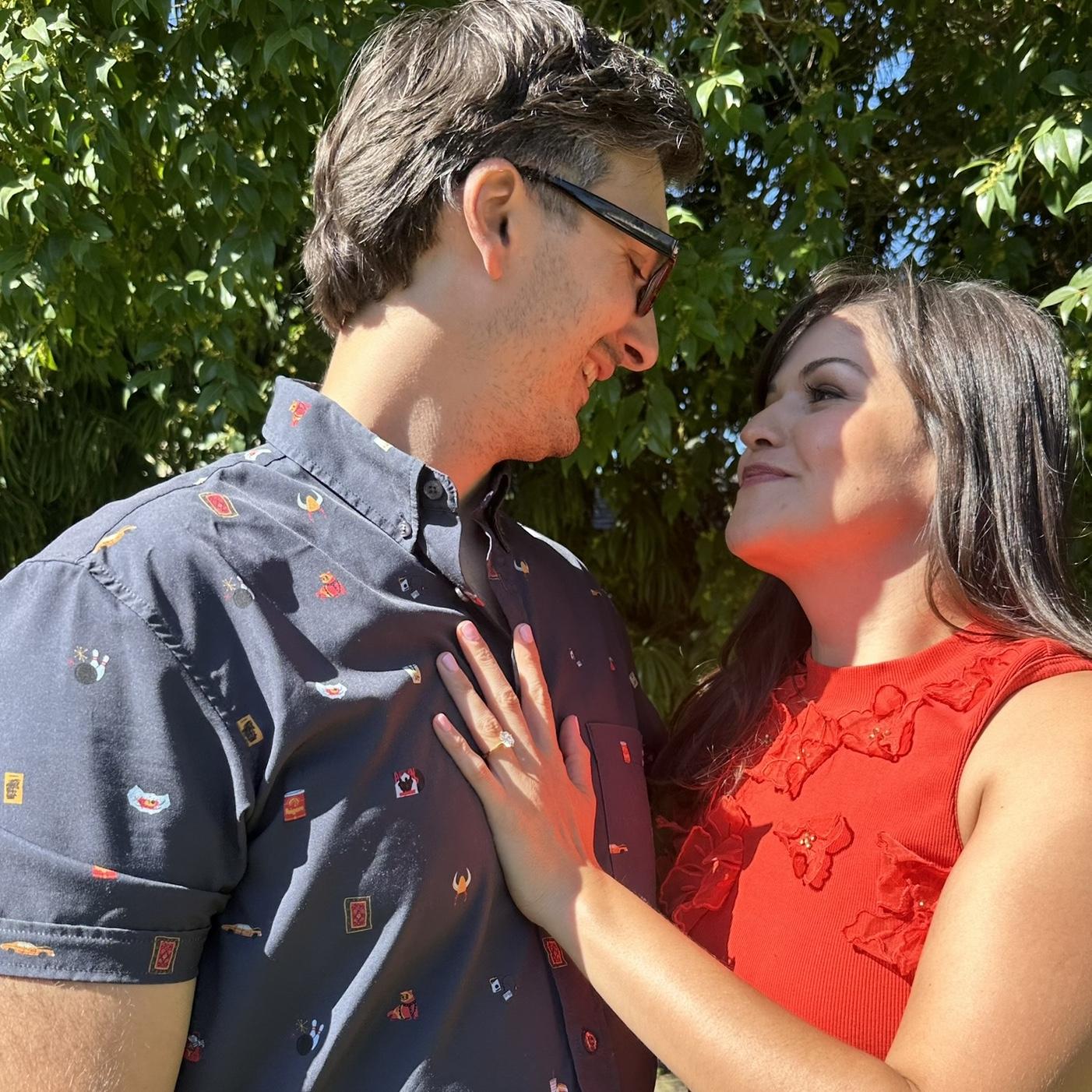 The day after our engagement