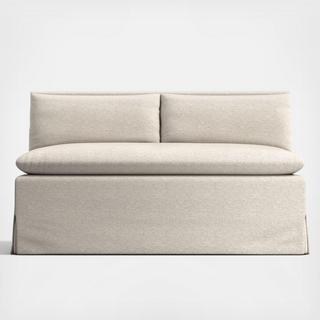 Belmar Slipcovered Dining Banquette Bench