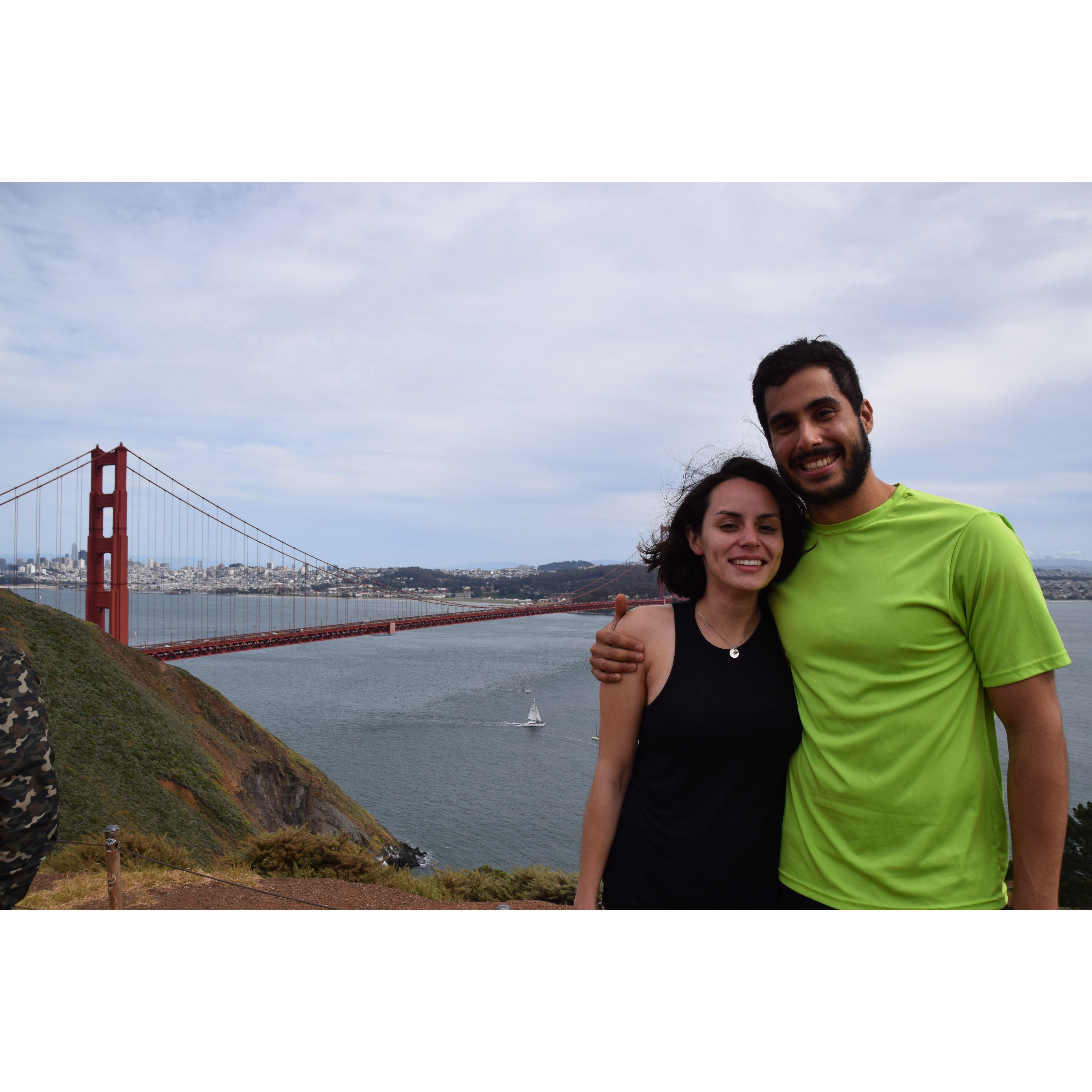 We loved hiking & camping together in the Bay Area.