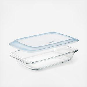 OXO Good Grips Freezer-to-Oven Safe 3 Qt Glass Baking Dish with Lid, 9 x 13