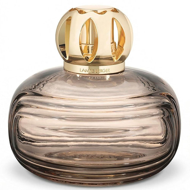 MAISON BERGER – Enigma Lampe Berger – Art Deco 2-in-1 Odor-Neutralizing and Fragrance Catalytic Lamp, 386 mL / 13.05 fl oz – No Fragrance Included – Made in France (Brown)