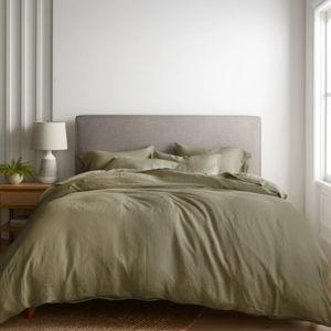 Linen Duvet Cover Set in Aloe| Quince