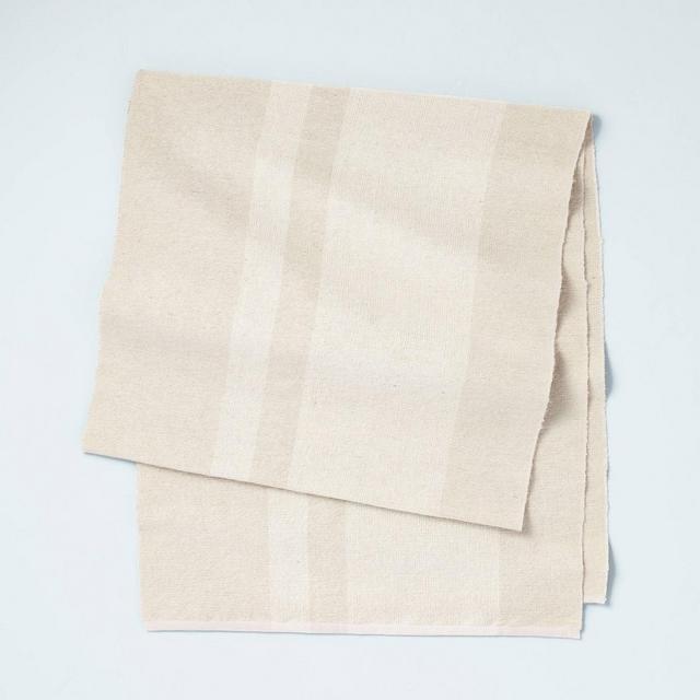 Solid Stripe Jute Blend Oversized Table Runner Dogbone Beige - Hearth & Hand™ with Magnolia