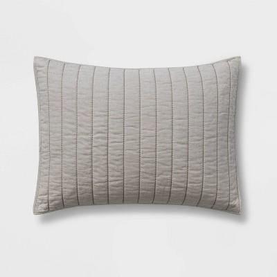 Standard Herringbone Flannel Sham Natural - Threshold™