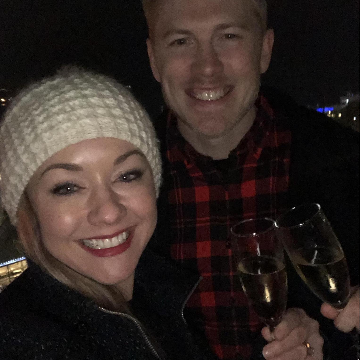 Engagement night shortly after saying yes!