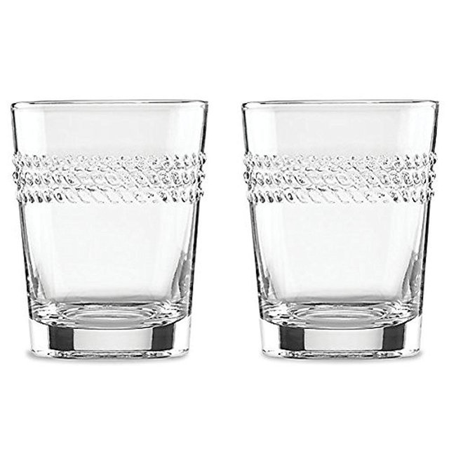 KATE SPADE Wickford 2-piece DOF Glass Set, 1.45 LB, Clear
