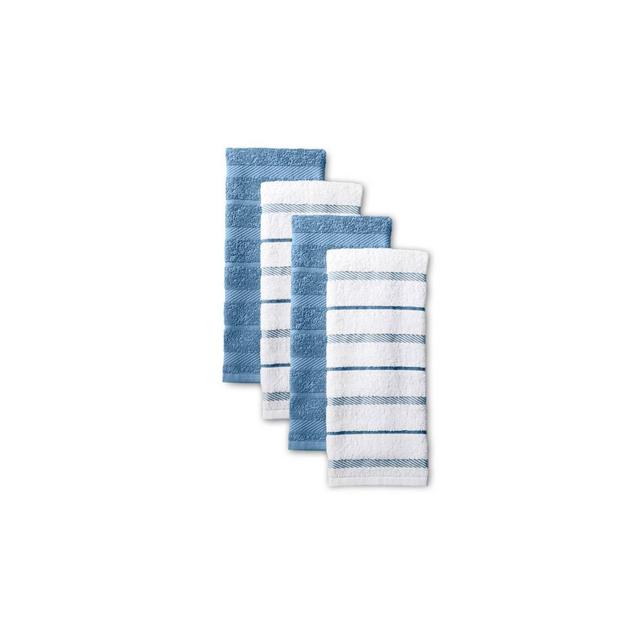 KitchenAid 4pk Cotton Albany Kitchen Towels Light Blue