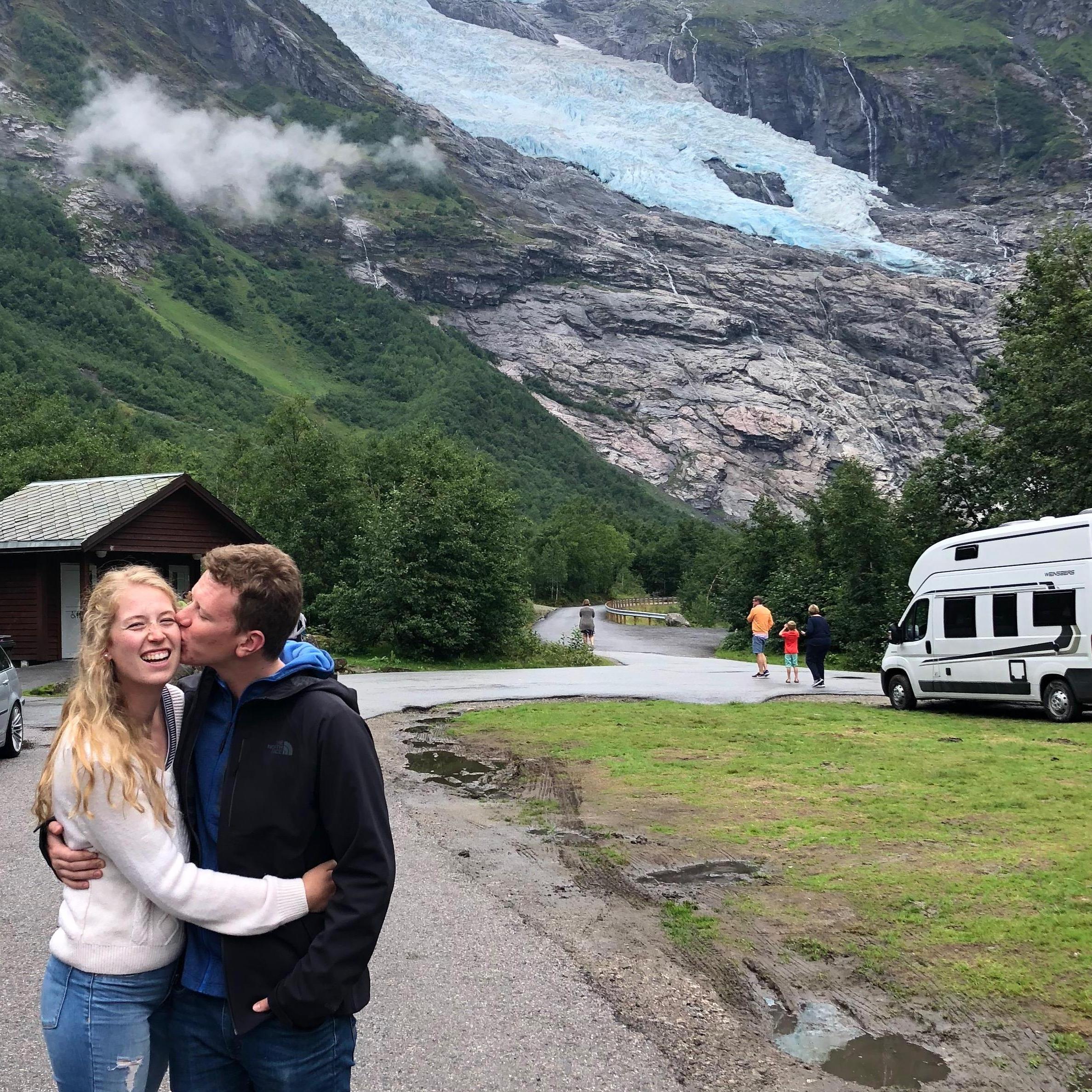 Newly engaged in Norway, August 2019