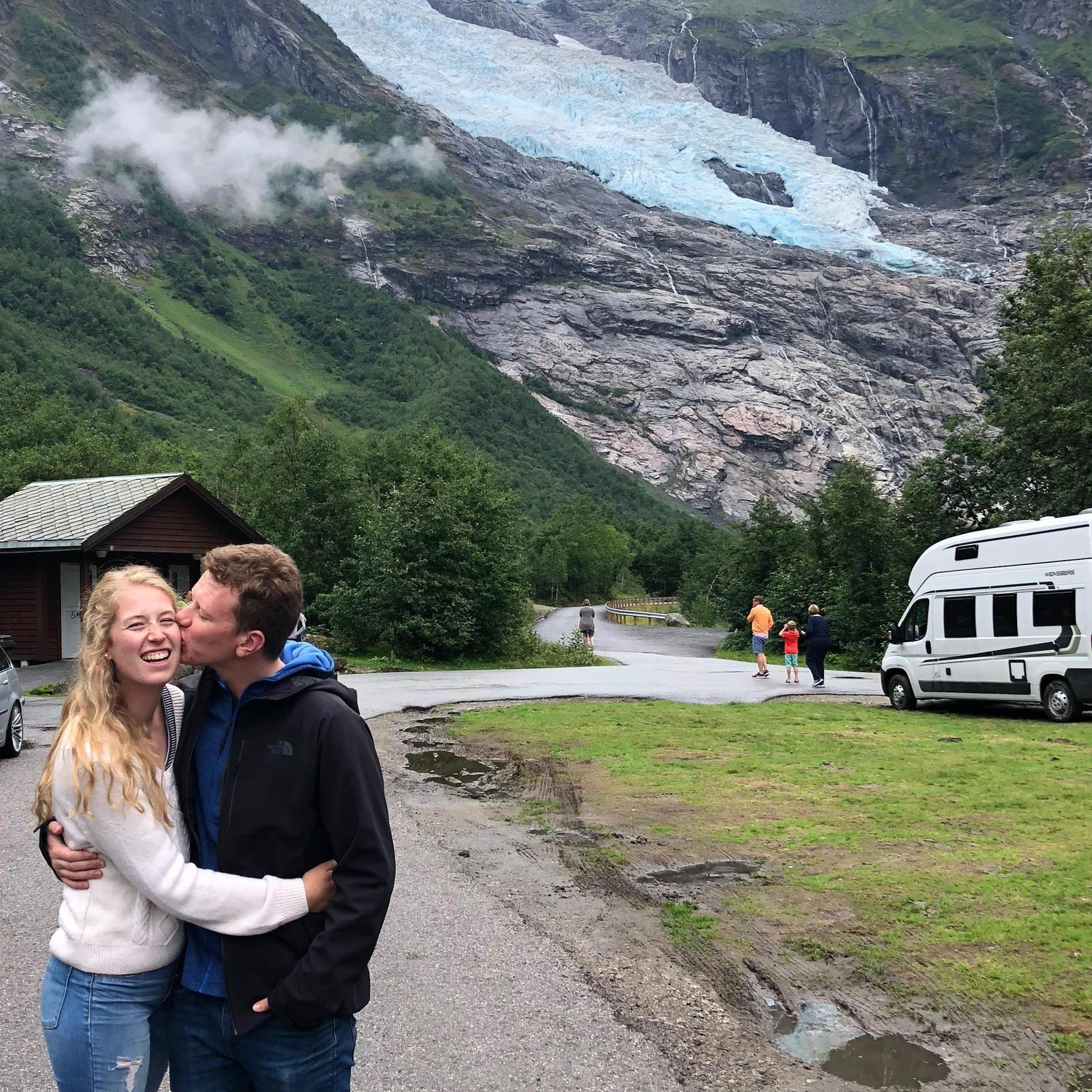 Newly engaged in Norway, August 2019