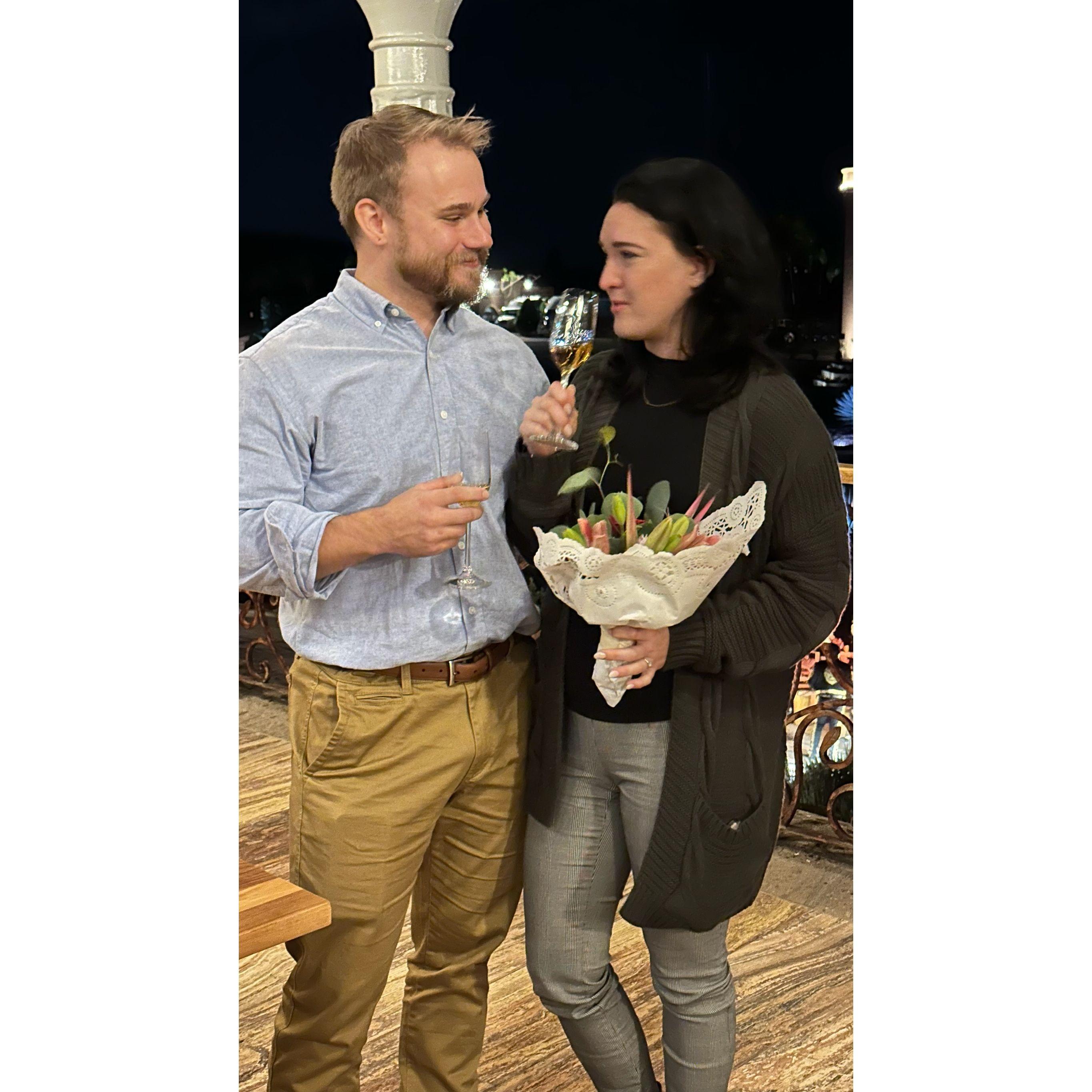 Engagement at the Patron Distillery in Mexico