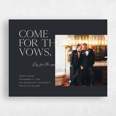 Ebony, Black Wedding Save the Date - Celeste Photo