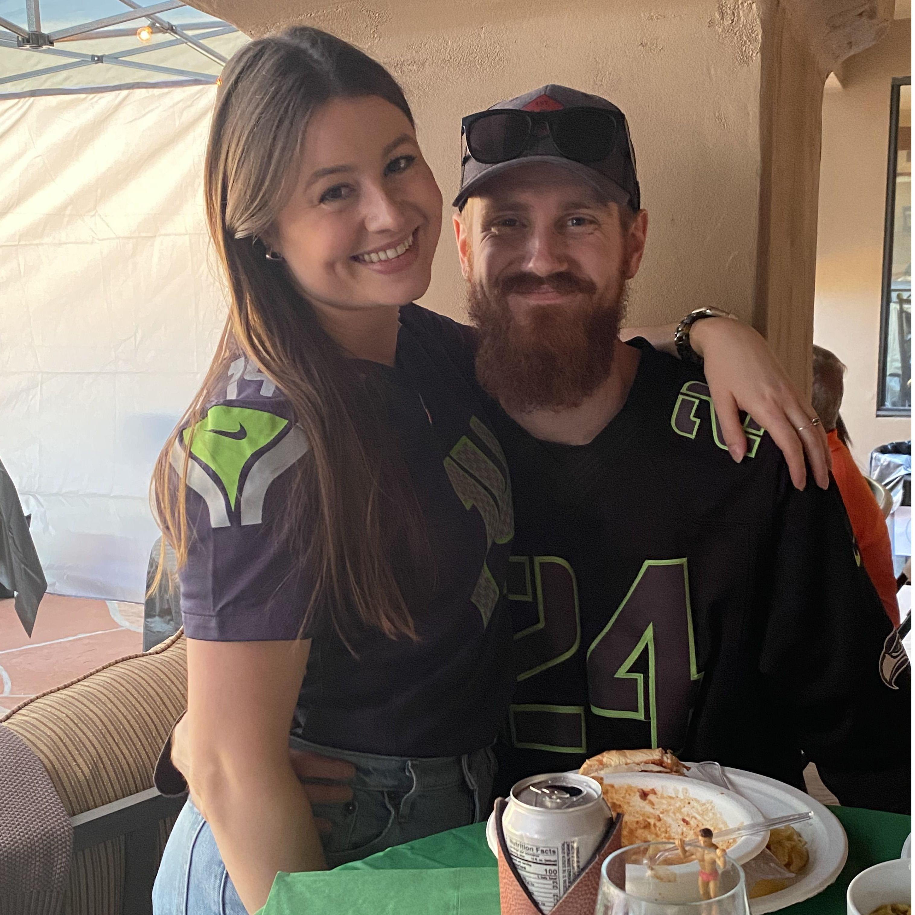 Annual Super Bowl party - Go Seahawks!