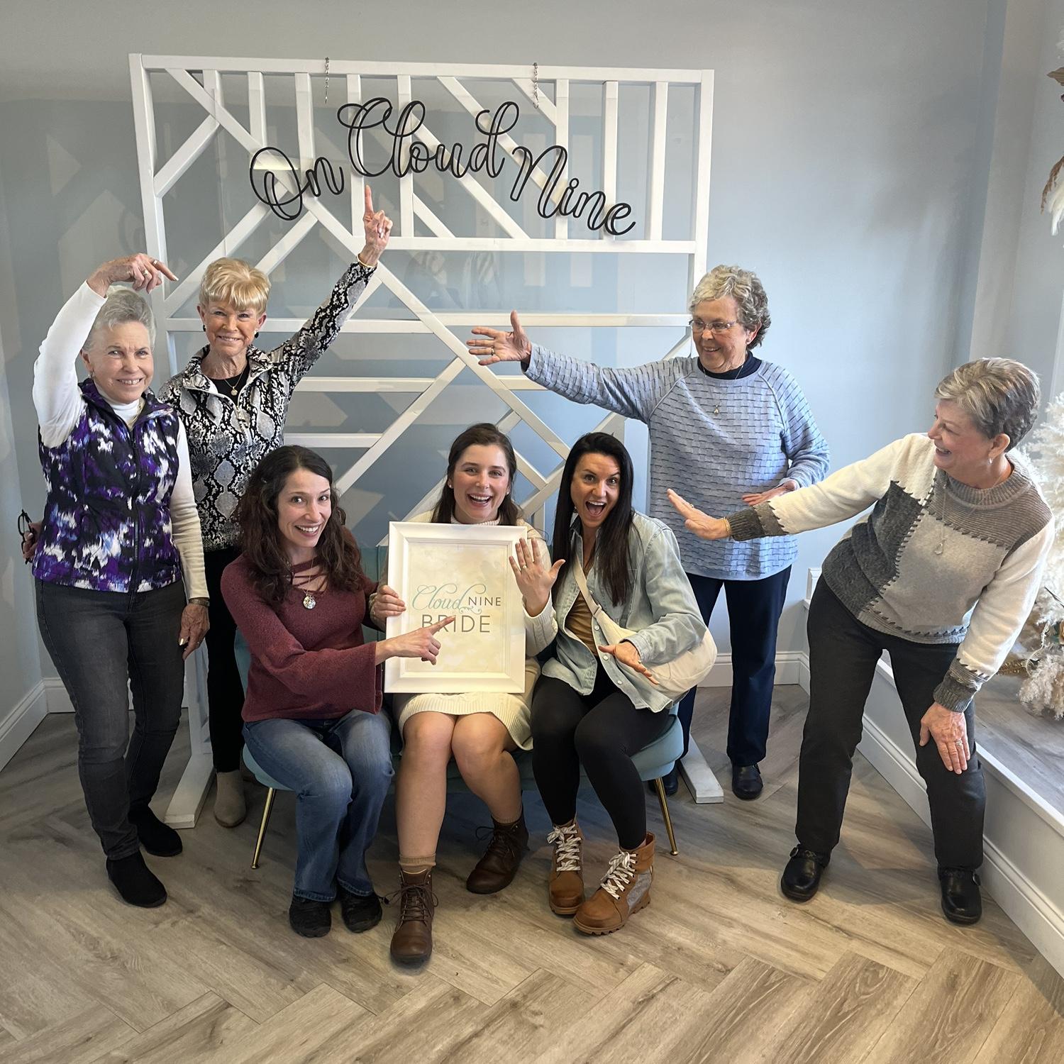 Wedding dress shopping with the women we love!