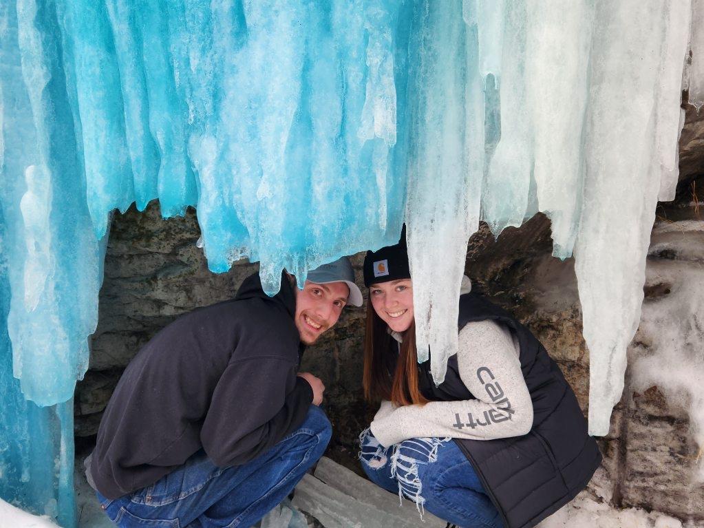 First time going to see these beautiful falls with his sister