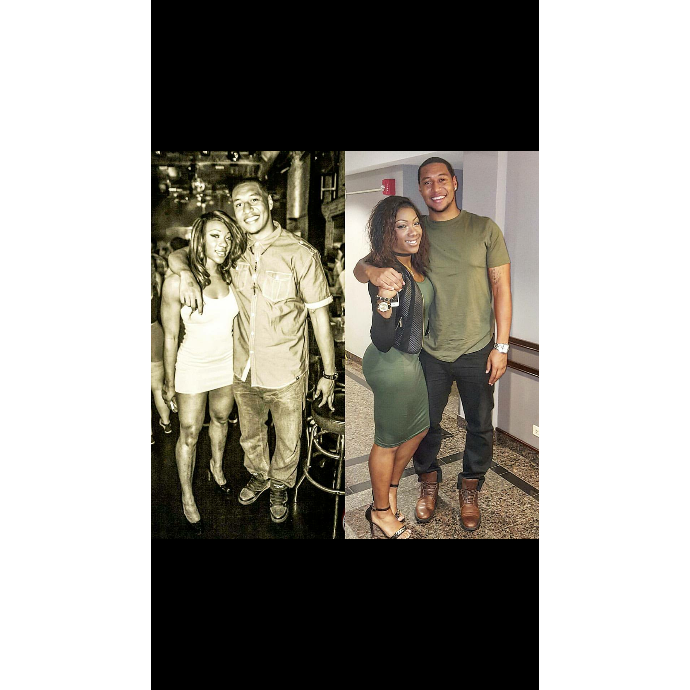 The first year we met, to the first year we were together.