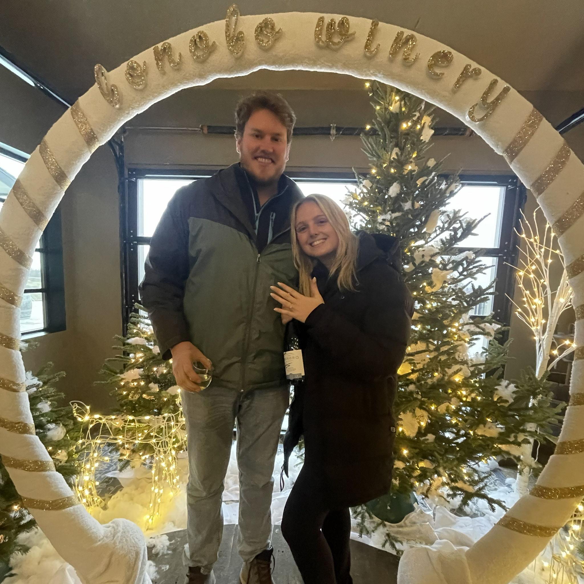 Erica was super excited because her favorite actress and owner of the winery Bonobo, Amy Smart, was there at the NYE party. The owners congratulated us with a bottle of champagne as a keepsake.