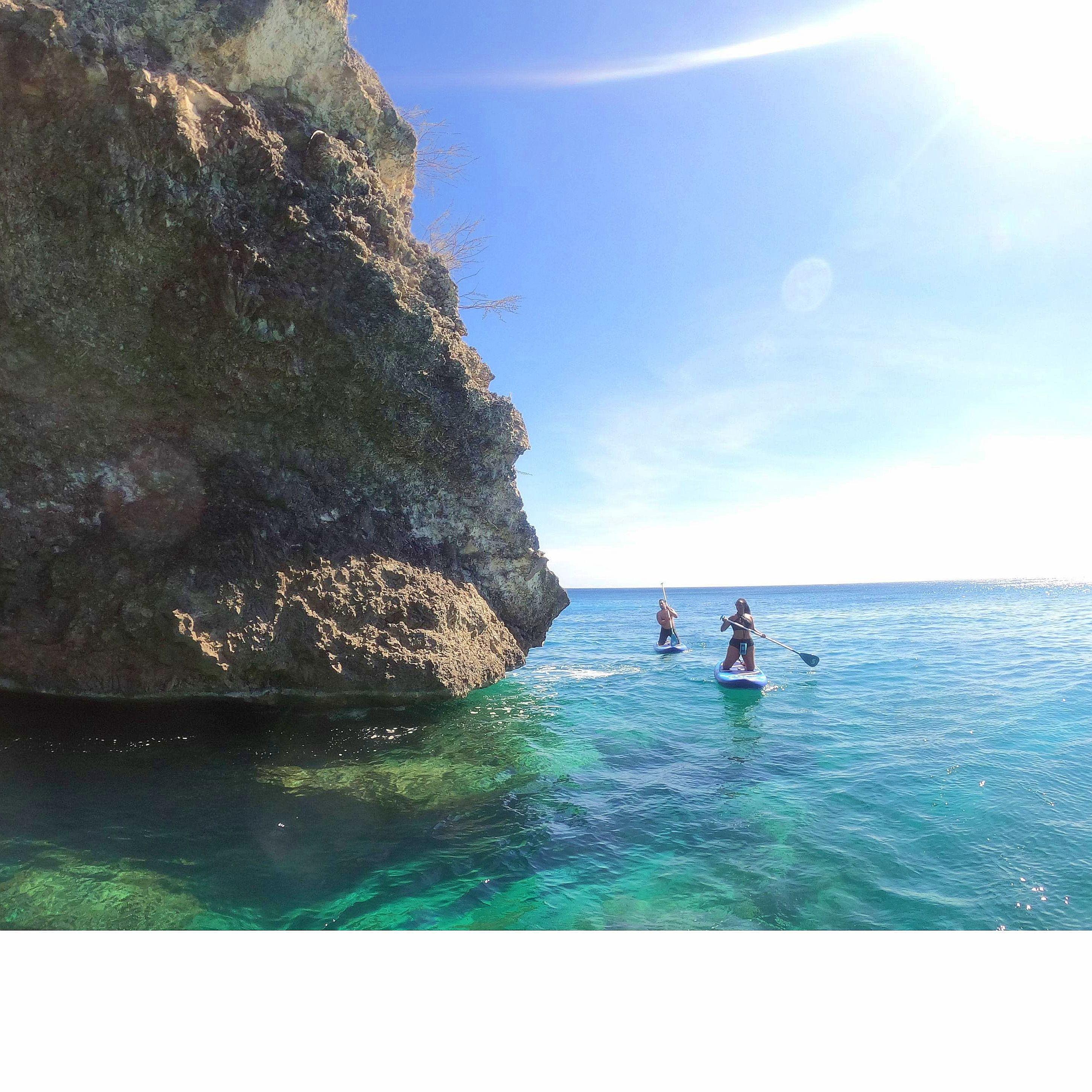 Getting humbled on these paddleboards off the coast of Kenepa Chiki