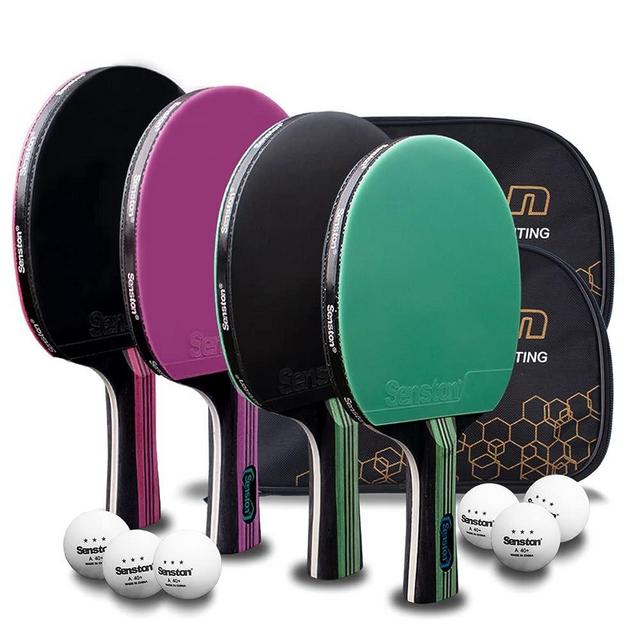 Senston Ping Pong Paddles Table Tennis Paddle, Ideal for Entertainment or Competition - Ping Pong Paddle Set with Advanced Speed, Control and Spin