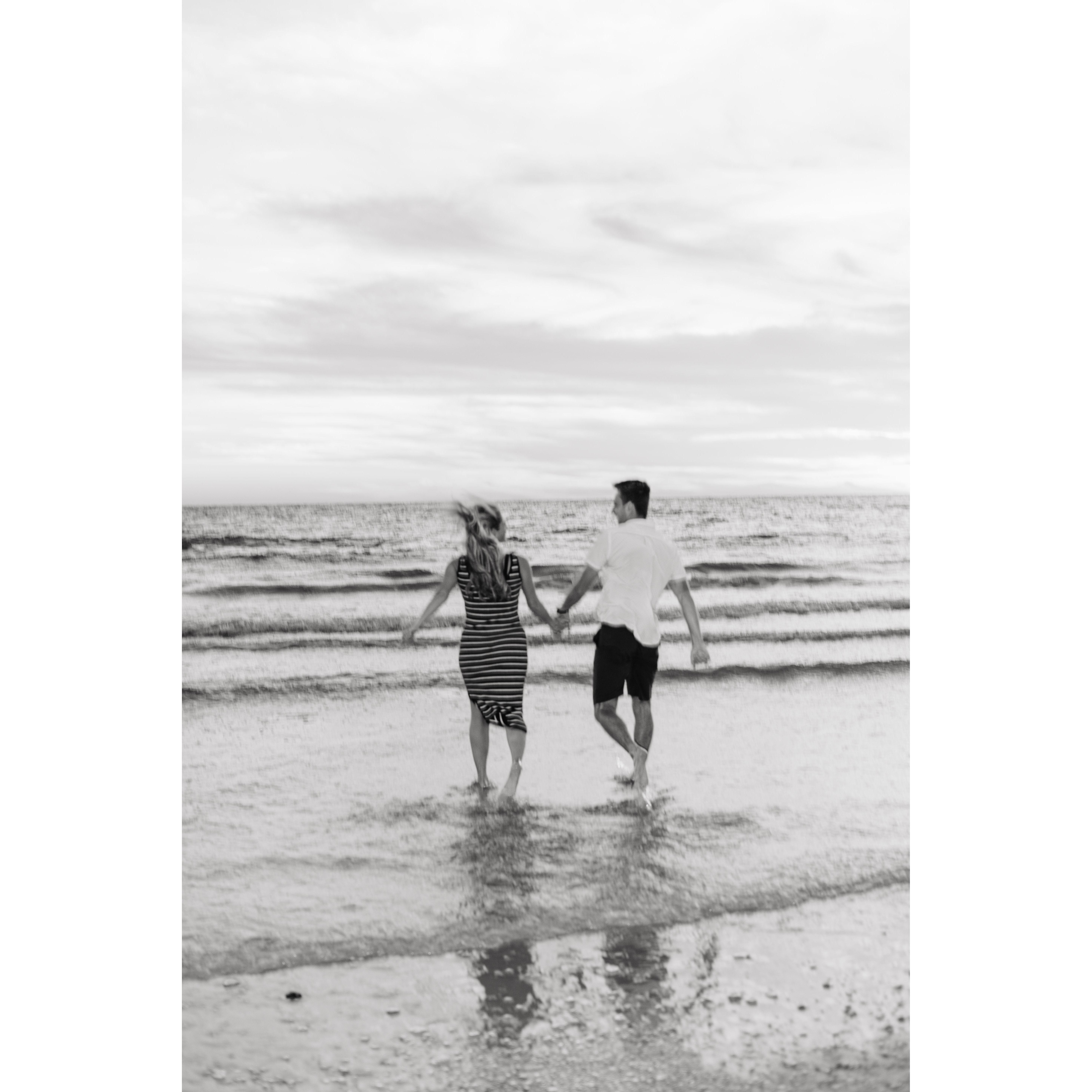 Engagement photos at Honeymoon Island, FL