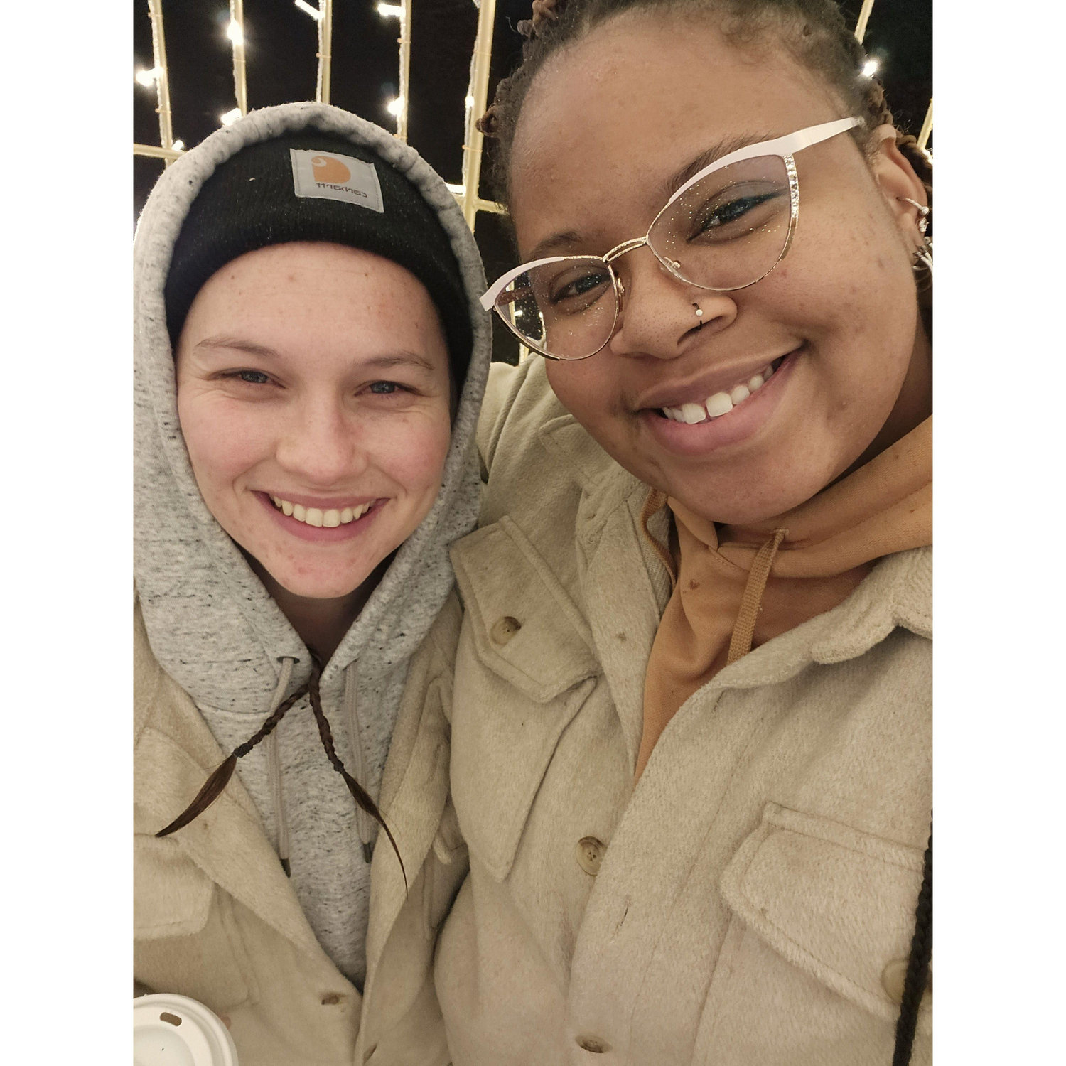 Our first time together at Newfileds Winterlights!