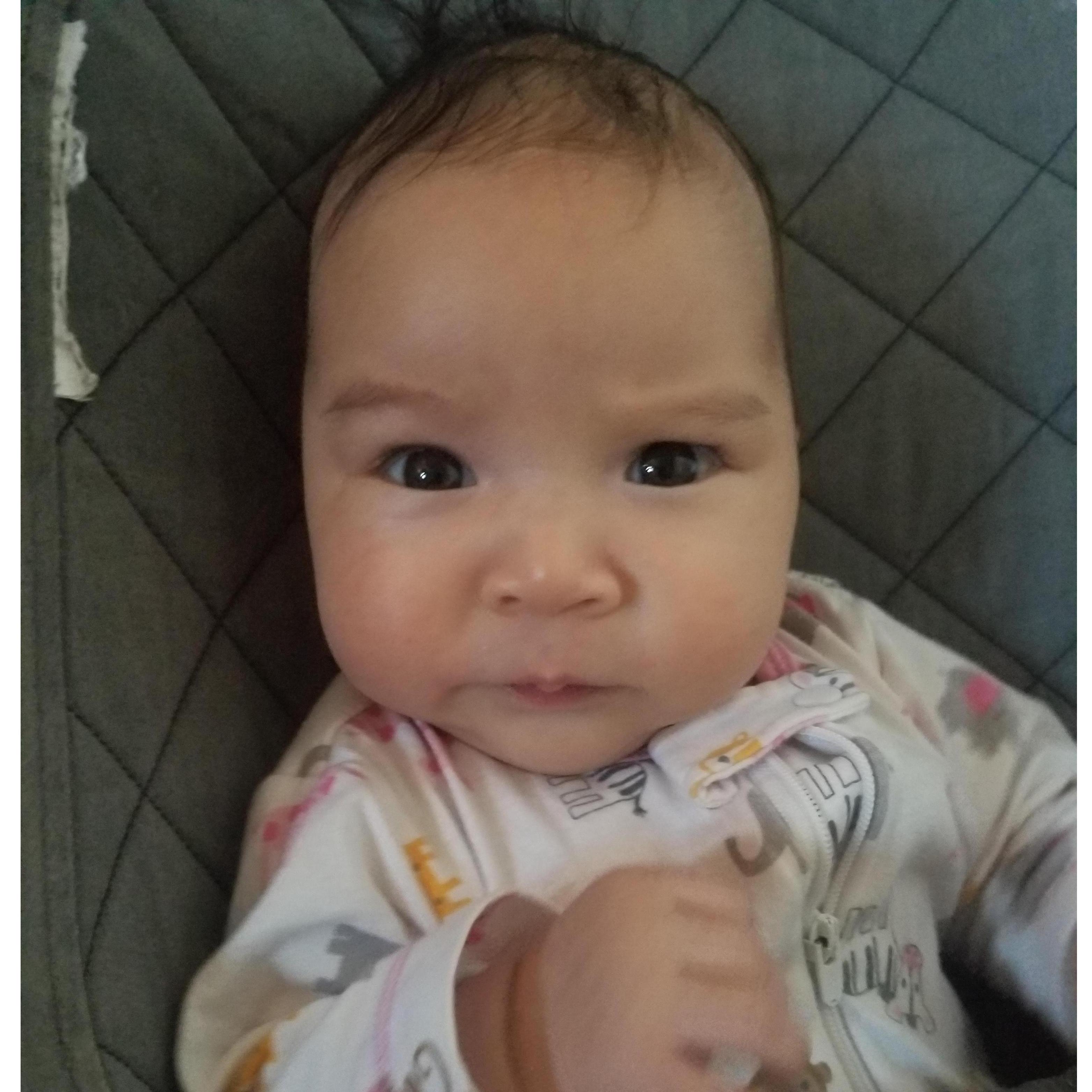 Our little one's expressive eyebrows