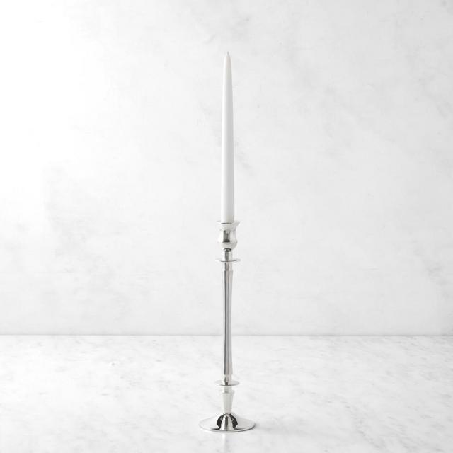 Heirloom Silver Taper Holder, Extra-Tall