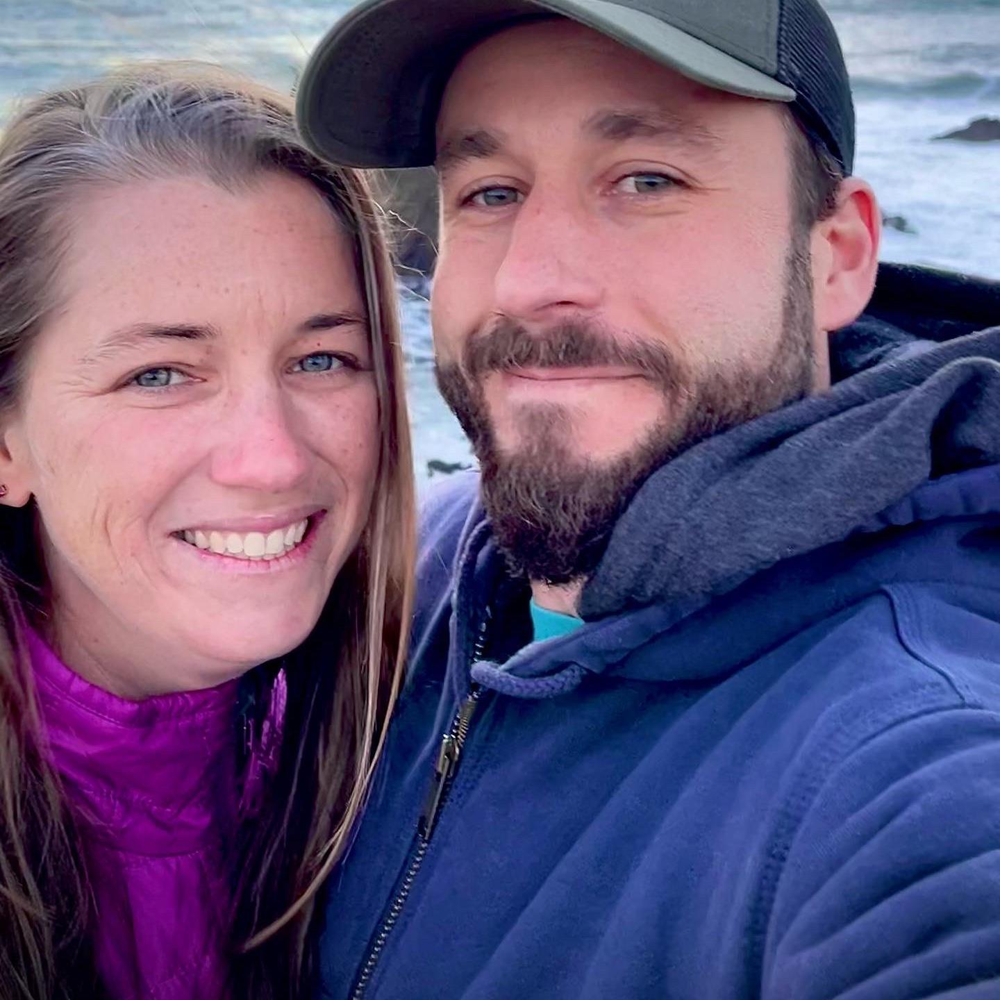 First of many selfies together on the Sonoma coast
