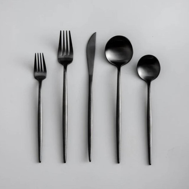 Minimalist Flatware - Matte Black