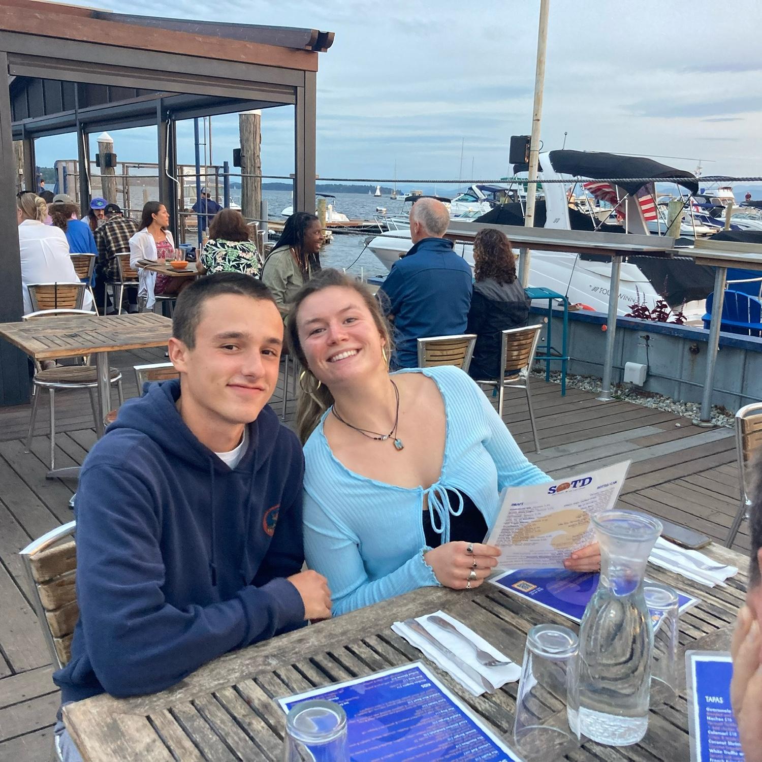 Dinner at the Spot on the Dock