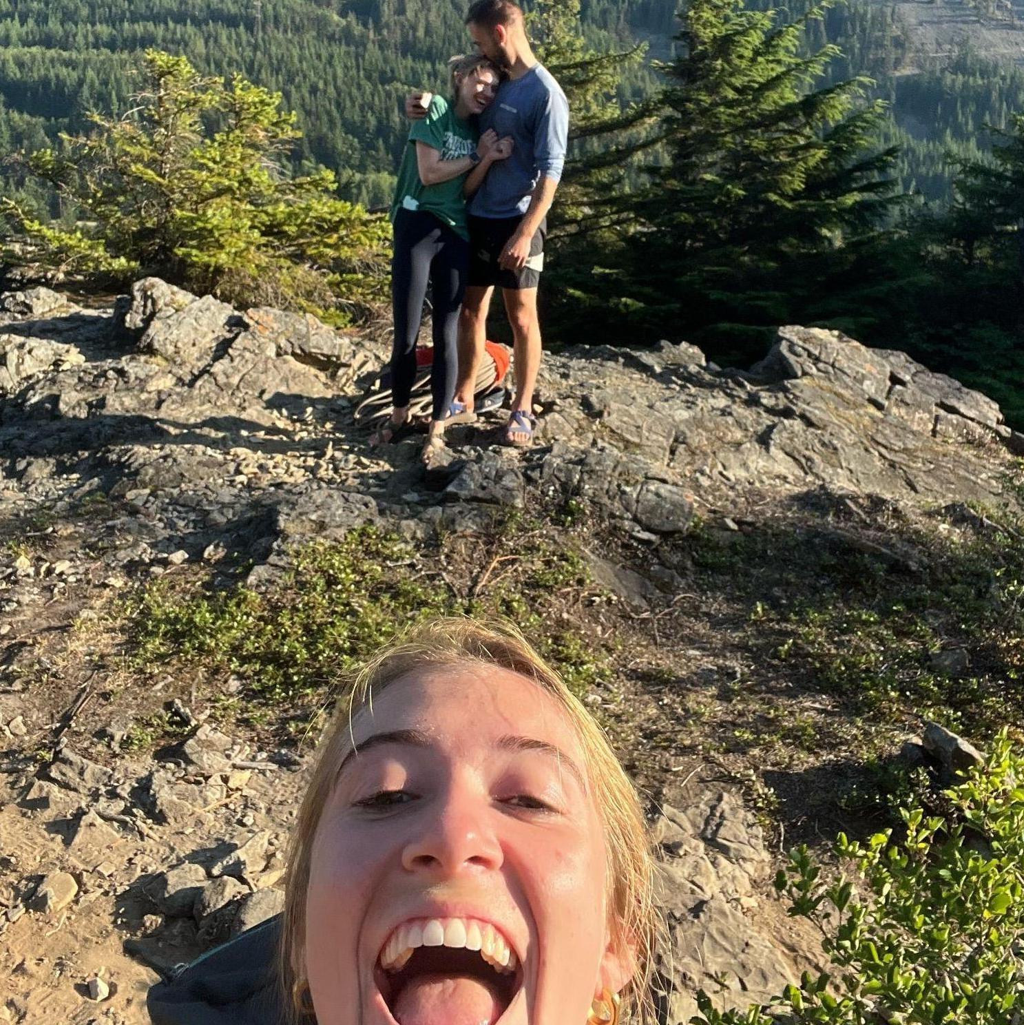 Thanks Emma for being our accidental photographer when we got engaged!