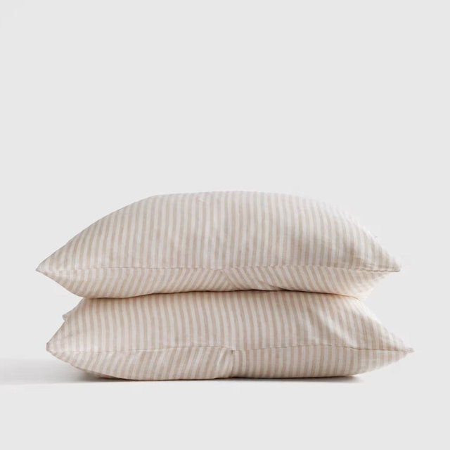 European Linen Stripe Sham Set | Quince