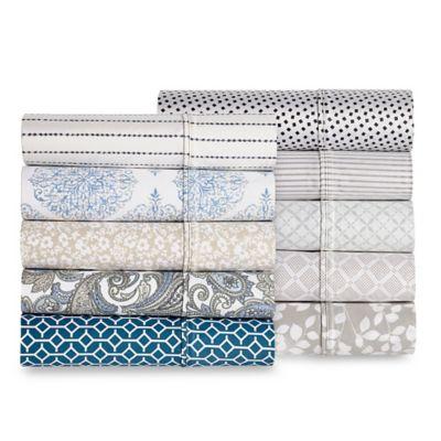 Heartland® HomeGrown™ Vine 400-Thread-Count Sateen Queen Sheet Set in Grey