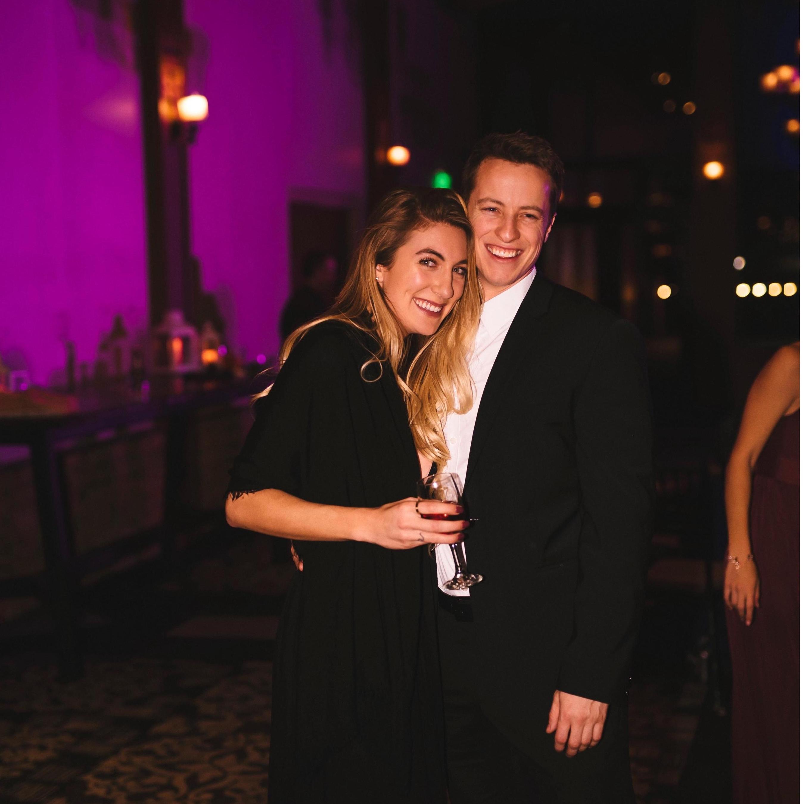 Our first photo together - the night we met and started talking