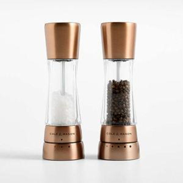 Cole & Mason Derwent Adjustable Copper Pepper Mill + Reviews | Crate & Barrel