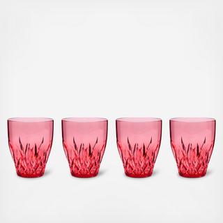 Aurora Tritan Plastic Stemless Wine Tumbler, Set of 4