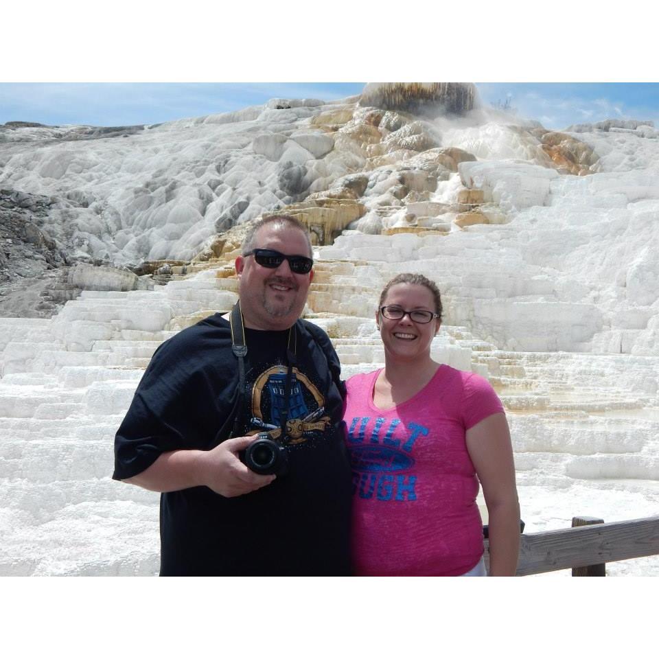 Donnie took  me to Montana to meet his family.  We couldn't go to Montana without stopping in to Yellowstone National Park!