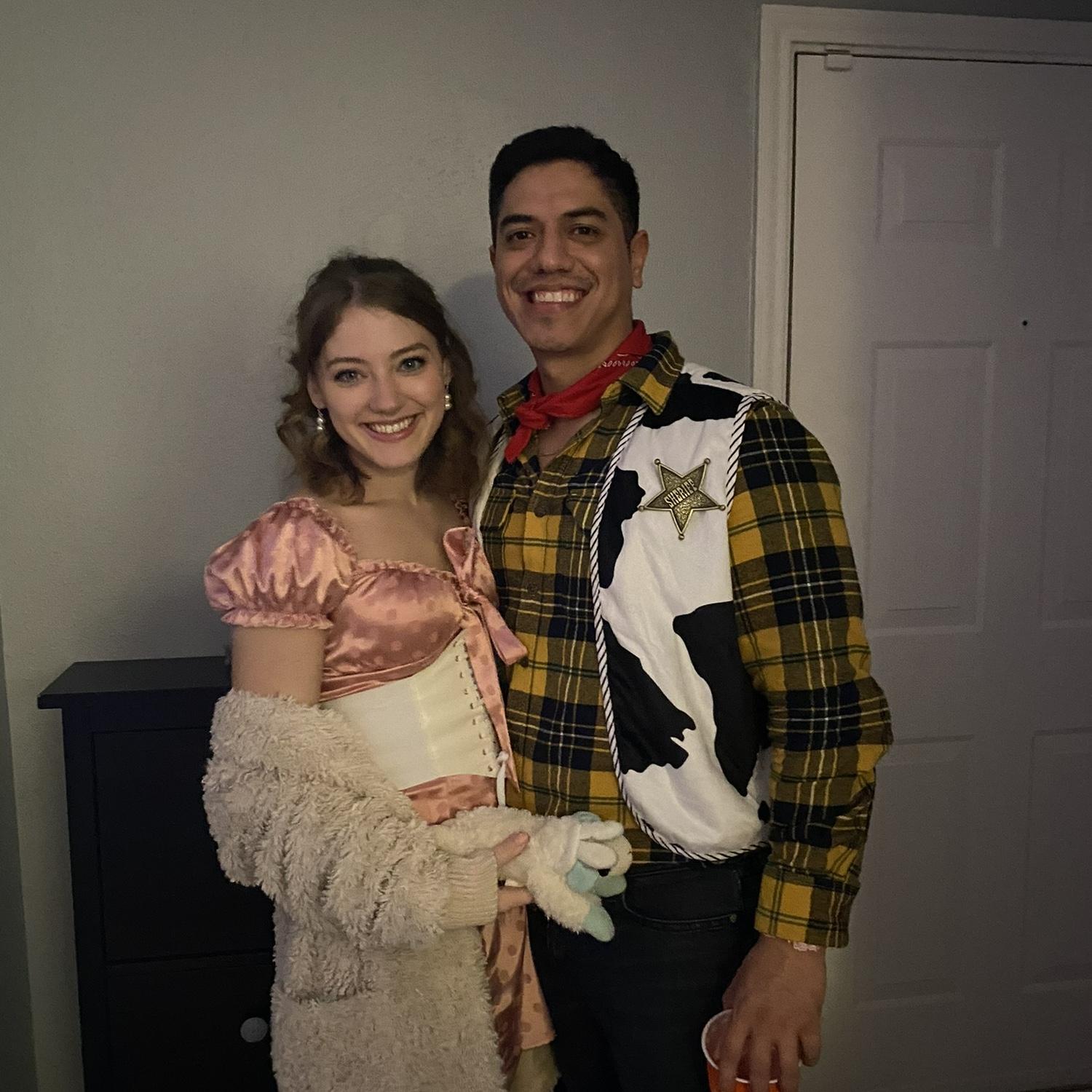 Our first Halloween - Woody and Bo Peep.