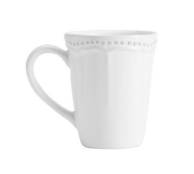 Leila Mug, Set of 4, White
