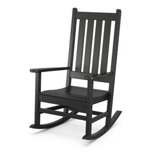 Black Vineyard Porch Rocking Chair