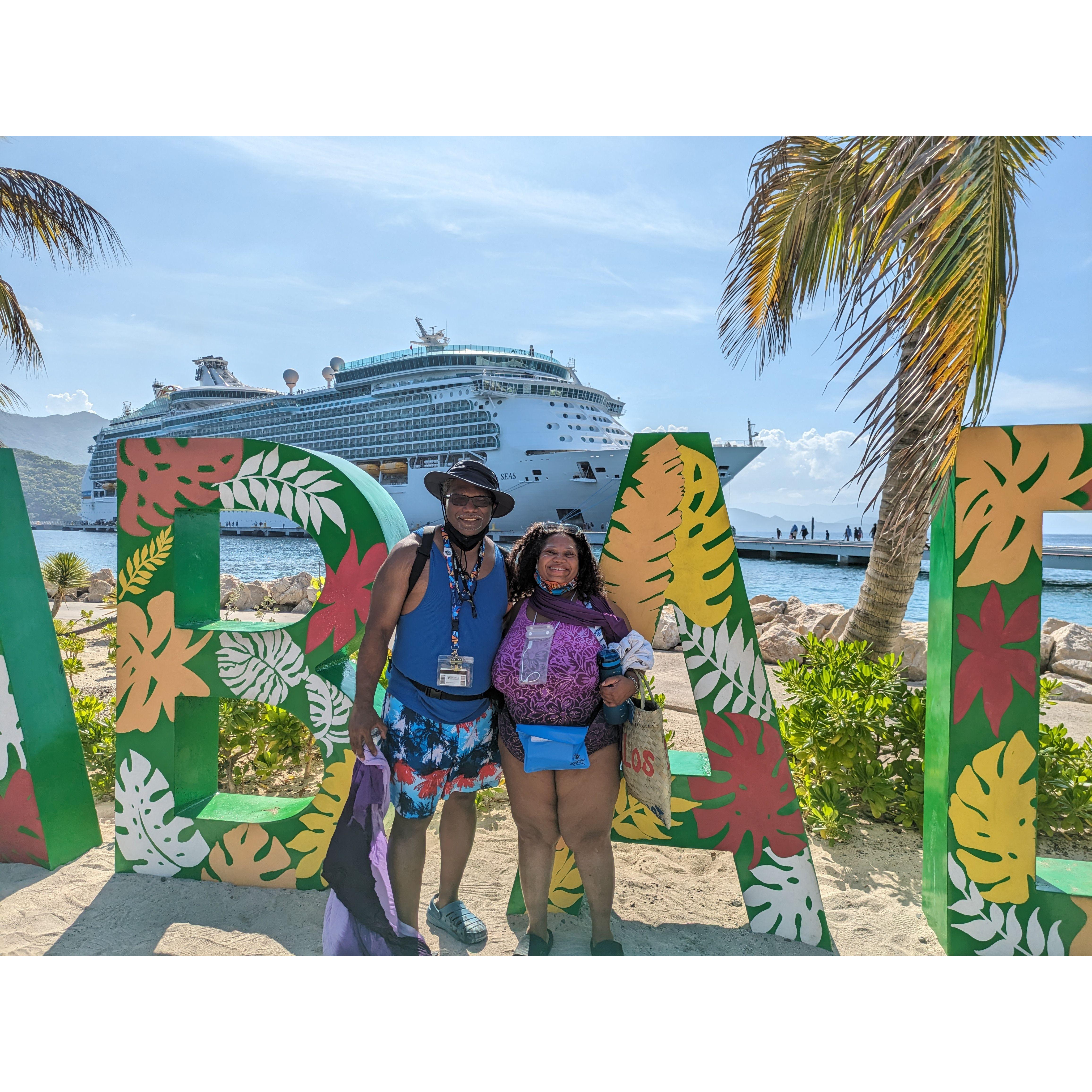 We were in Labadee, Haiti