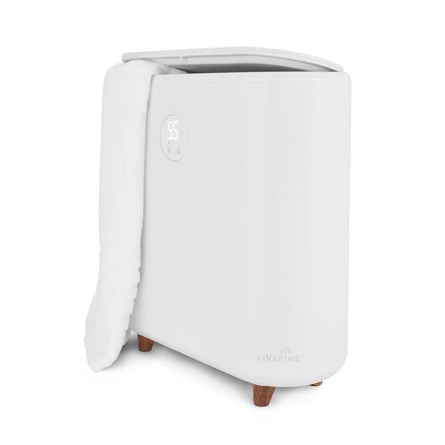 LiveFine Towel Warmer | Large Bucket Style Luxury Heater with LED Display, Adjustable Timer, Auto Shut-Off | Fits Up to Two 40” x 70” Oversized Towels