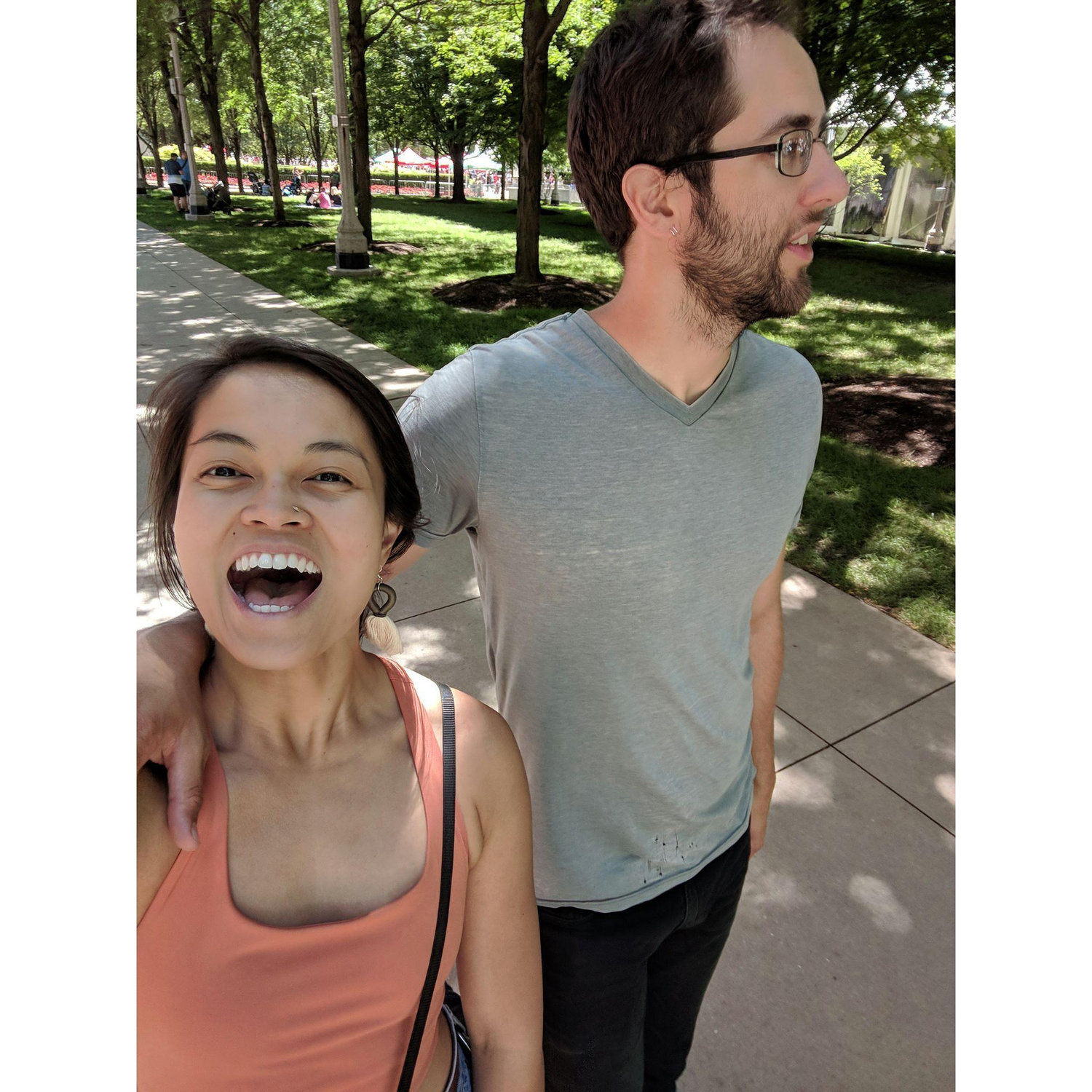 photo visual of our height difference, 2018