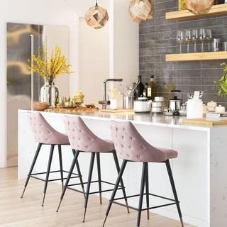 Piccolo Velvet Counter Chair