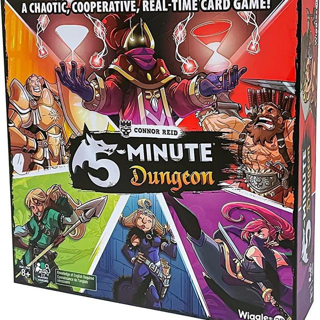 5-Minute Dungeon by Wiggles 3D | A Chaotic, Co-Operative, Real-time Card Game | Fast-Paced Board Game | for Families, Ages 8 & up | 2-5 Players