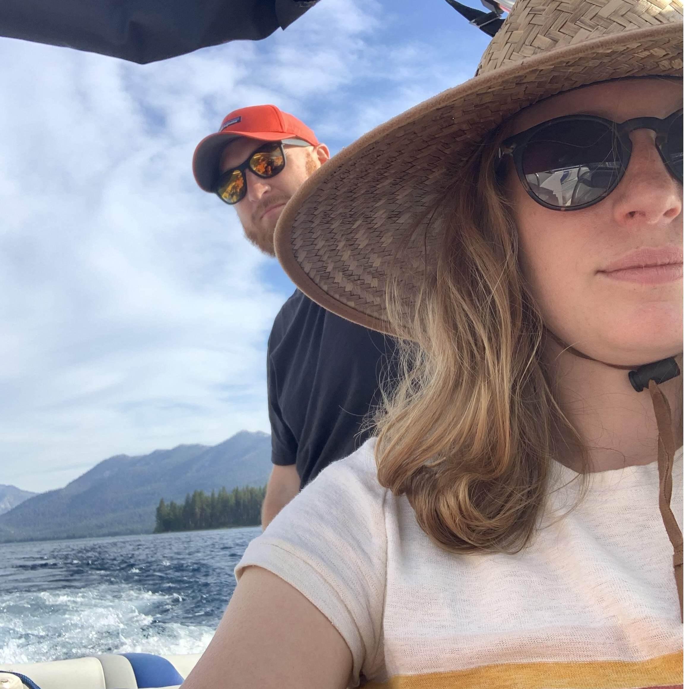 Maggie is not driving this boat